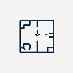 Floor plan icon for space planning